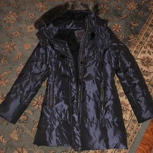 French DESIGNER Navy Blue Childrens Winter Coat